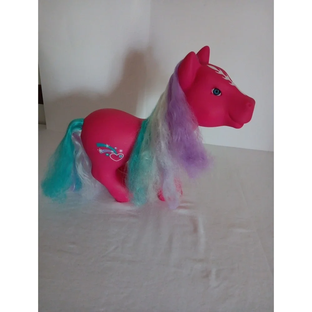 My Little Pony VTG GI-GO Cabbage Patch Fakie  Large Drk. Pink w/ Heart SH-04-B1‎